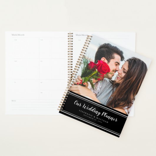 Elegant foto Modern Black & White Wedding Planner (Display)