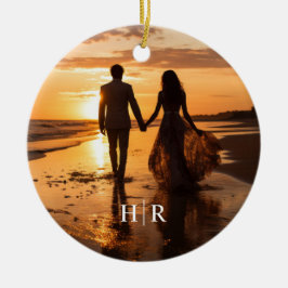 Elegant foto monogram keramisch ornament