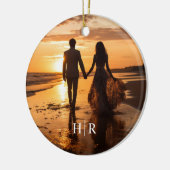 Elegant foto monogram keramisch ornament (Links)