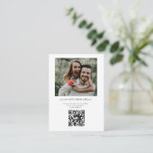 Elegant foto QR Code Details Enclosure Kaart (Staand voorkant)