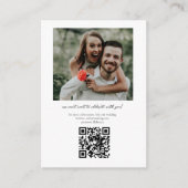 Elegant foto QR Code Details Enclosure Kaart (Voorkant)