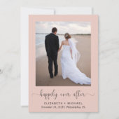 Elegant foto QR Code Weddenschappen Receptie Kaart (Voorkant)