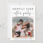 Elegant foto QR Code Weddenschappen Receptie Kaart (Voorkant)