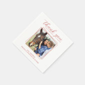 Elegant Foto Roos Gold Hartelijk dank voor weddens Servet (Hoek)