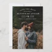 Elegant foto save the date (Voorkant)