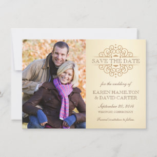 Elegant  Foto slaat de aanmaningen op de datum op Save The Date