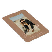 Elegant foto slaat de datum Flexibele Foto Magnet  Magneet (Rechterzijde)