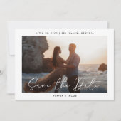 Elegant Foto slaat de datum op Save The Date (Voorkant)