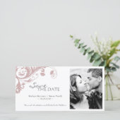 Elegant Foto slaat de uitnodiging voor de datum op (Staand voorkant)