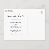 Elegant Foto slaat het Briefkaart Datum op (Achterkant)