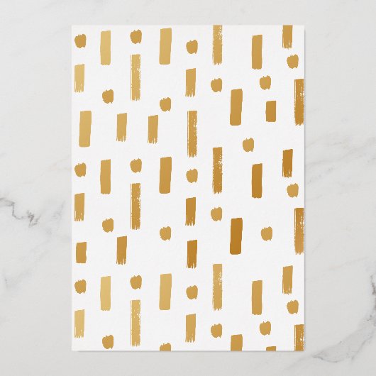 Elegant foto Spaans sparen de datum goud Folie Uitnodiging (Achterkant)