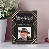 Elegant foto van het Programma van de begrafenis v