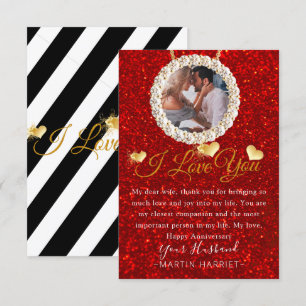 Elegant Foto van jou Jubileum Kaart voor vrouw