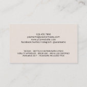 Elegant foto van mobiele signaalsignaalagent visitekaartje (Achterkant)