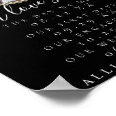 Elegant Foto van ons liefdesverhaal over de tijdli Poster (Hoek)