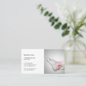 Elegant Foto van Voman's Ankle Doctor Visitekaartje (Staand voorkant)