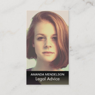 Elegant foto visitekaartje