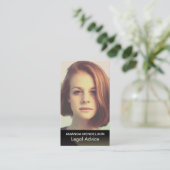 Elegant foto visitekaartje (Staand voorkant)