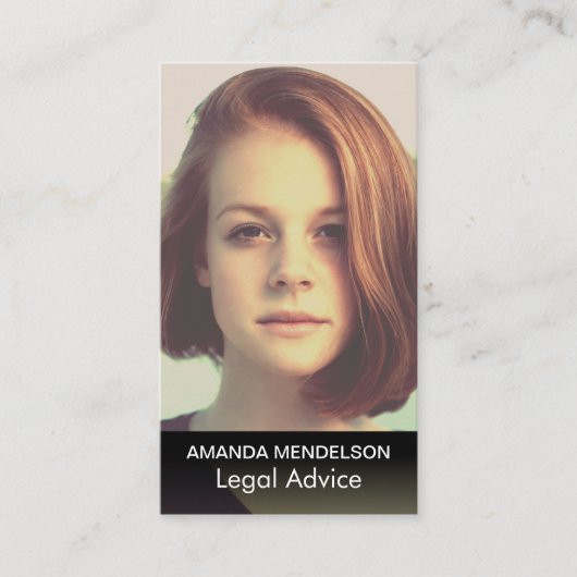 Elegant foto visitekaartje (Voorkant)