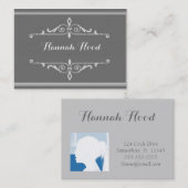 Elegant foto-visitekaartje visitekaartje (Voorkant / Achterkant)