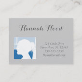 Elegant foto-visitekaartje visitekaartje (Achterkant)