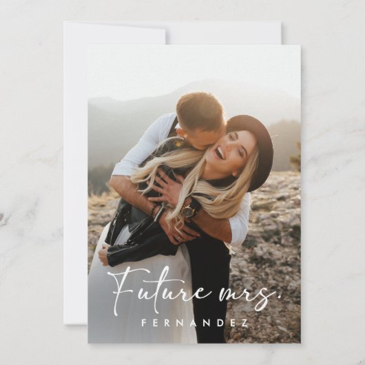 Elegant foto Vrijgezellenfeest Kaart (Achterkant)