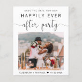 Elegant foto-weddenschap Opslaan Datum (Voorkant)