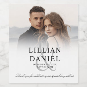 Elegant foto Weddenschap Wine Label Wijn Etiket