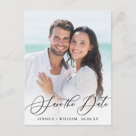Elegant FOTO Wedding Save the Date Briefkaart