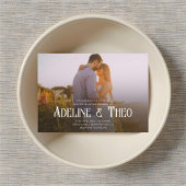  Elegant Fotobruiloft Kaart