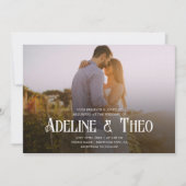  Elegant Fotobruiloft Kaart (Voorkant)