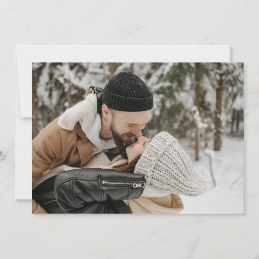  Elegant Fotobruiloft Kaart (Achterkant)