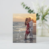 Elegant fotobudget Spaans huwelijk sparen Datum (Staand voorkant)