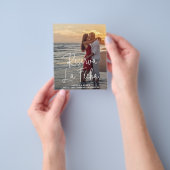 Elegant fotobudget Spaans huwelijk sparen Datum Flyer (Hand)