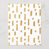 Elegant fotobudget Spaans huwelijk sparen Datum Flyer (Achterkant)