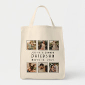 Elegant Fotocollage Paar Modern Jubileum Tote Bag (Voorkant)