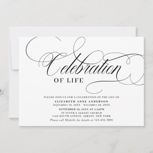 Elegant fotofeest in het leven  kaart (Voorkant)