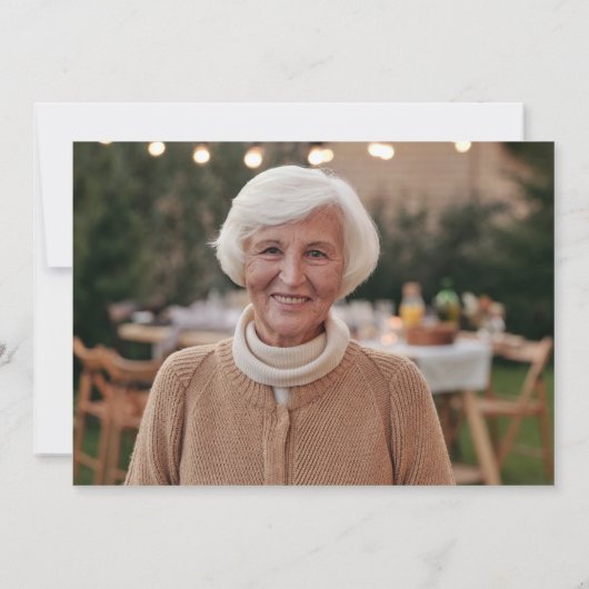 Elegant fotofeest in het leven  kaart (Achterkant)