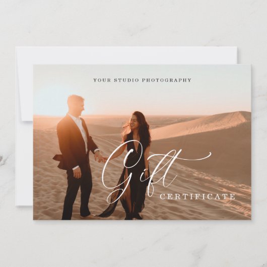 Elegant fotografie-cadeaubon | CadeauKaart (Voorkant)