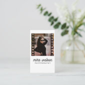 Elegant Fotografie Visitekaartje Design en socla (Staand voorkant)