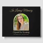 Elegant fotomonument of begrafenis gastenboek (Voorkant)