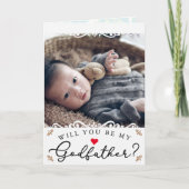 Elegant  Fotopeetvader Voorstel Kaart (Voorkant)