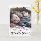 Elegant  Fotopeetvader Voorstel Kaart (Gele Bloem)