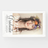 Elegant Fotoportret Afstuderen 2023 Spandoek (Horizontaal)