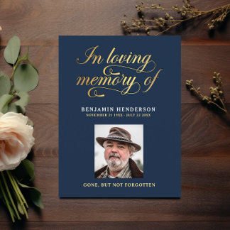 Elegant Fotosympathie Funeral Prayer Briefkaart