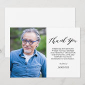 Elegant Fotosympathie Hartelijk dank Kaart (Voorkant / Achterkant)