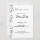 Elegant Fotoviering van de begrafenis van de herde Kaart (Achterkant)