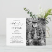 Elegant Fotoviering van de begrafenis van de herde Kaart (Staand voorkant)