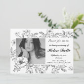 Elegant Fotoviering van de begrafenis van de herde Kaart (Staand voorkant)