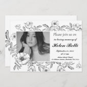 Elegant Fotoviering van de begrafenis van de herde Kaart (Voorkant / Achterkant)